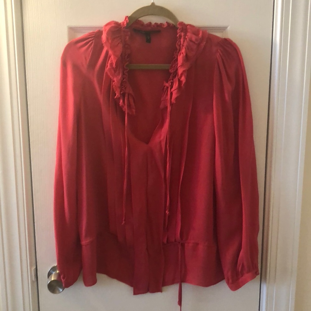 BCBG MaxAzaria - hot pink blouse